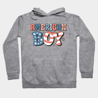 American Boy Groovy Font Hoodie